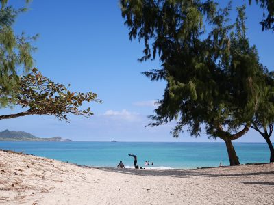 ハワイ カイルアビーチ オアフ島の東海岸にあるカイルアタウン近くのビーチ