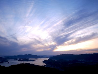 広島 向島 高見山展望台 夕陽が素晴らしい！向島の最高峰は『しまなみ海道』随一の展望地