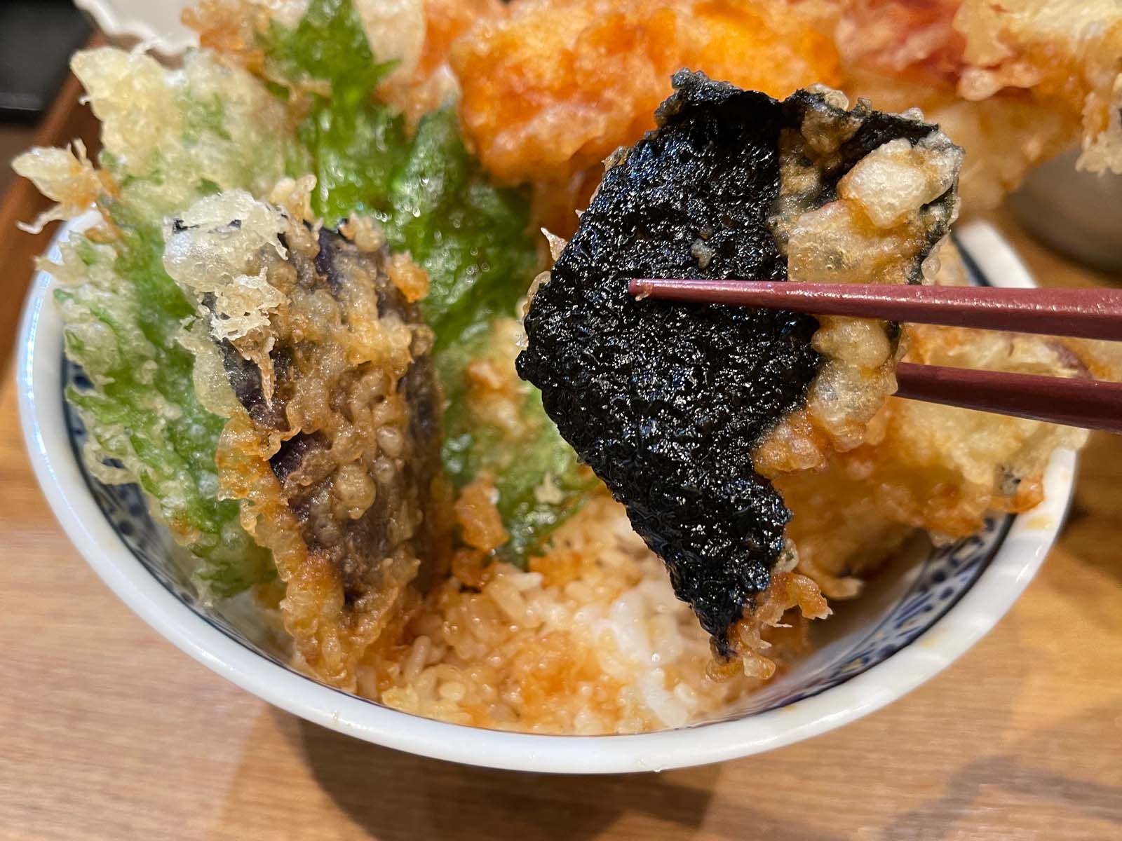 季節の野菜をメインにした野菜天丼専門店「関内農園」でランチしたよ！横浜・馬車道