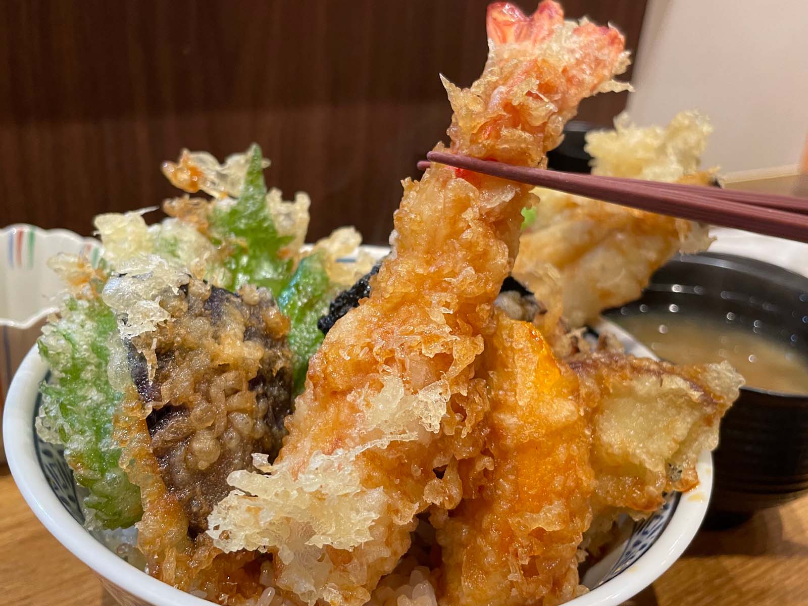 季節の野菜をメインにした野菜天丼専門店「関内農園」でランチしたよ！横浜・馬車道