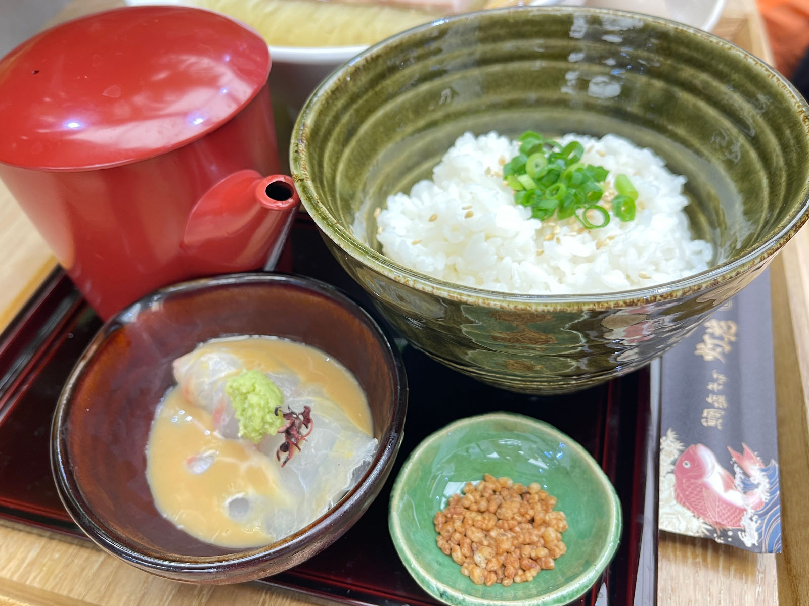 鯛塩そば灯花の「胡麻鯛茶漬け」と「鯛塩ラーメン」のセット食べたよ！／横浜ワールドポーターズ