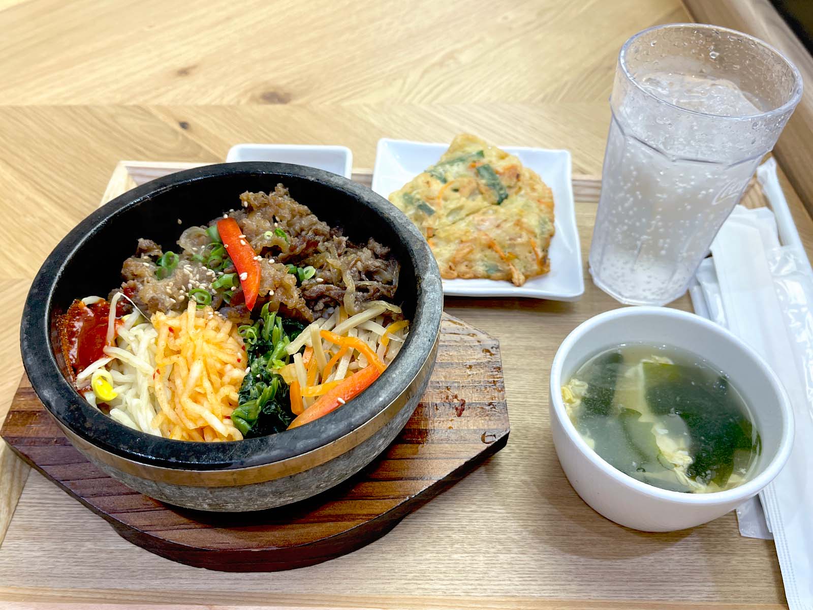 韓国料理店 韓美膳(ハンビジェ)でカルビ石焼ビビンバ・ヤンニョムチキン食べたよ！／横浜ワールドポーターズ