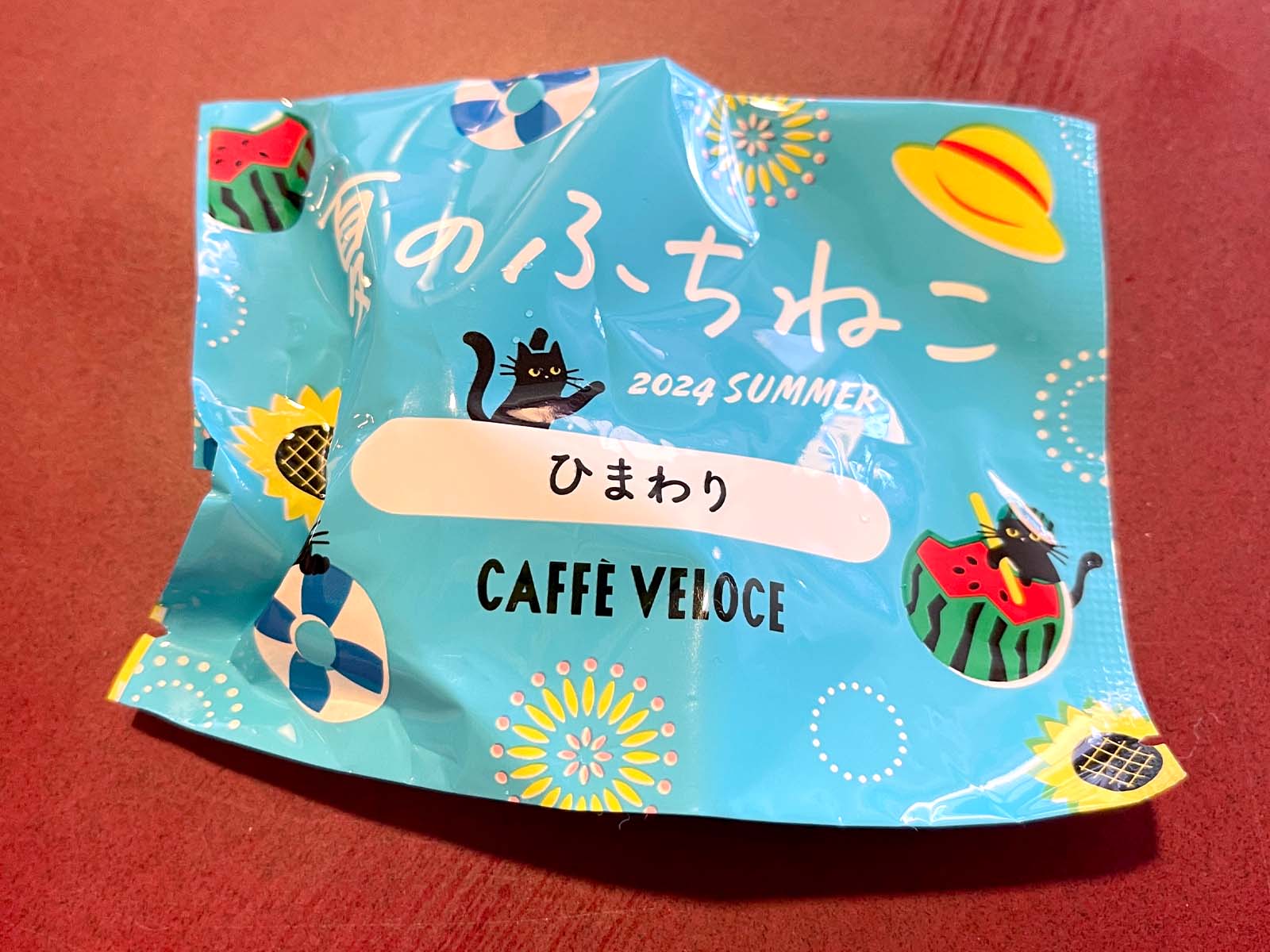 カフェ・ベローチェで「ひまわりふちねこ」もらったよ！