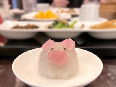 萬珍樓點心舗の朝食「白粥と彩り点心のセット」「黄ニラ焼きそば」「こぶた餃子」食べたよ／横浜中華街