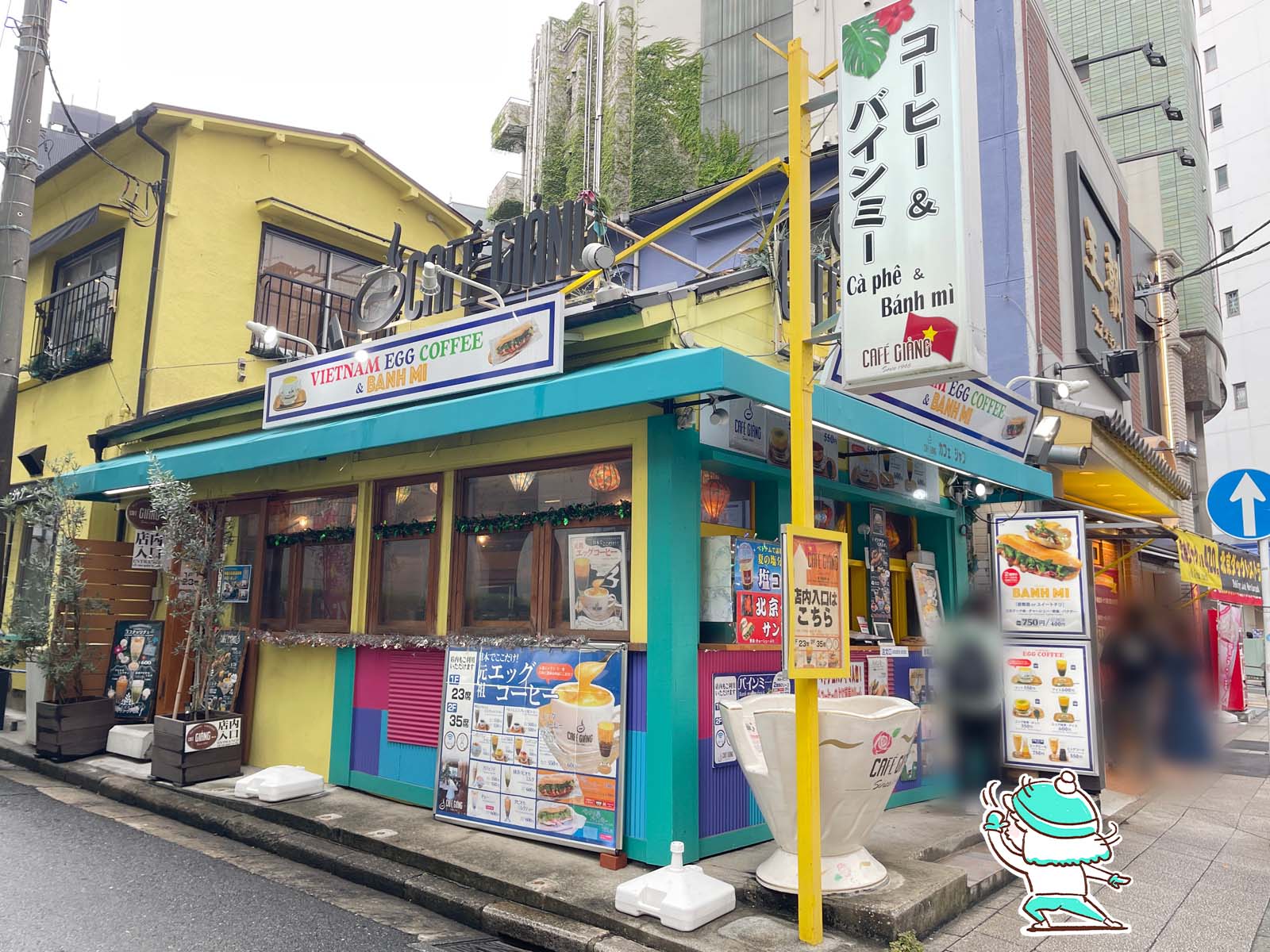 CAFE GIANG(カフェ ジャン)でエッグコーヒー・ベトナムコーヒー・中華街風バインミー食べた／横浜中華街