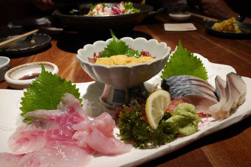 北の和食「なかなか」で塩水ウニとラム肉の唐揚げとイカゴロのルイベ食べたよ／札幌すすきの