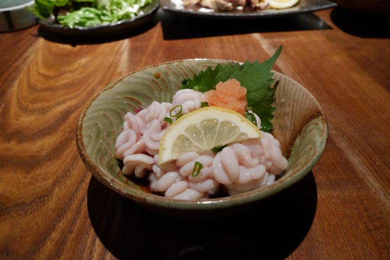 北の和食「なかなか」で塩水ウニとラム肉の唐揚げとイカゴロのルイベ食べたよ／札幌すすきの