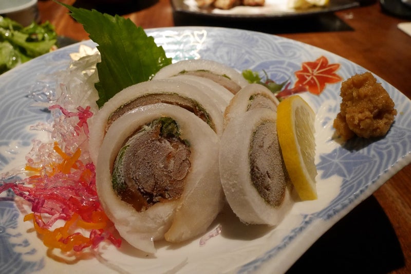 北の和食「なかなか」で塩水ウニとラム肉の唐揚げとイカゴロのルイベ食べたよ／札幌すすきの