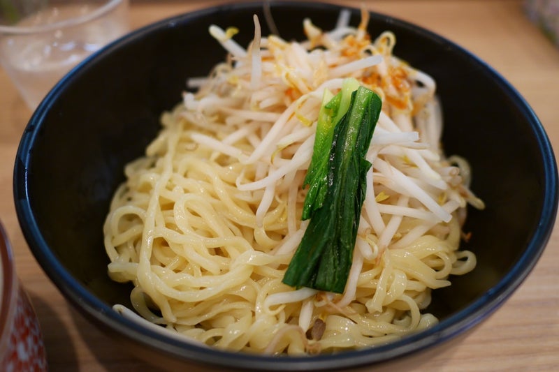 「小麦と肉 桃の木」でツルモチつけ麺食べたよ／新宿御苑