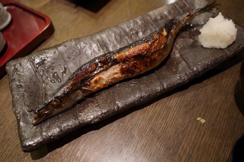 はたご家でサンマの塩焼きとザンタレと花咲蟹の鉄砲汁を食べたよ／北海道釧路