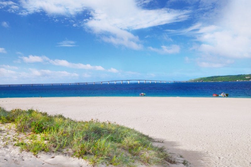 東洋一の美しさと言われる「与那覇前浜ビーチ」のパウダーサンド／宮古島