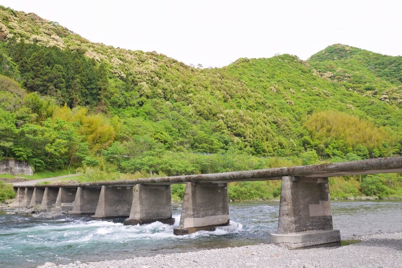 四万十川で沈下橋見たよ（上岡沈下橋・半家沈下橋・長生沈下橋・岩間沈下橋・勝間沈下橋）／高知県四万十市