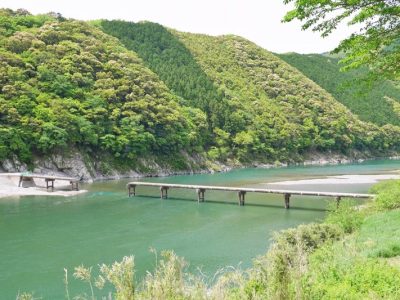 四万十川で沈下橋見たよ（上岡沈下橋・半家沈下橋・長生沈下橋・岩間沈下橋・勝間沈下橋）／高知県四万十市