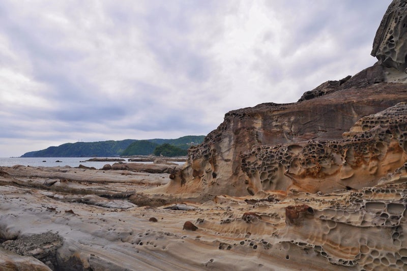 波や風によって浸食されて作られた「竜串海岸」竜串・見残し奇岩パーク／高知県土佐清水市