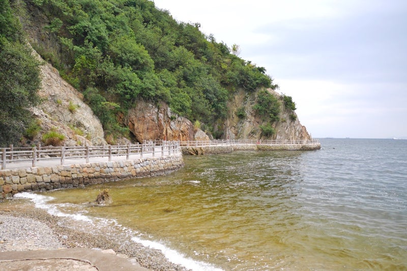 鞆の浦から船で5分のところに浮かぶ無人島「仙酔島」に行ったよ／広島県福山市