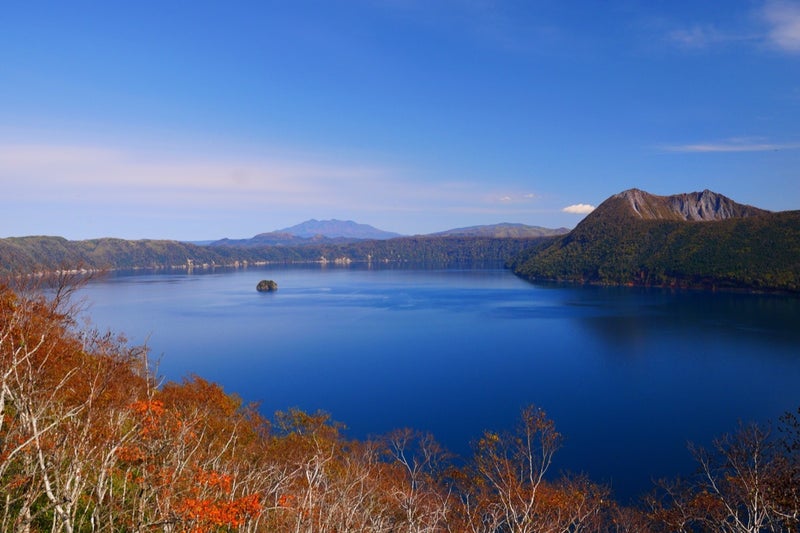 裏摩周湖展望台から川湯温泉近くの硫黄山（アトサヌプリ）までドライブしたよ／北海道弟子屈町